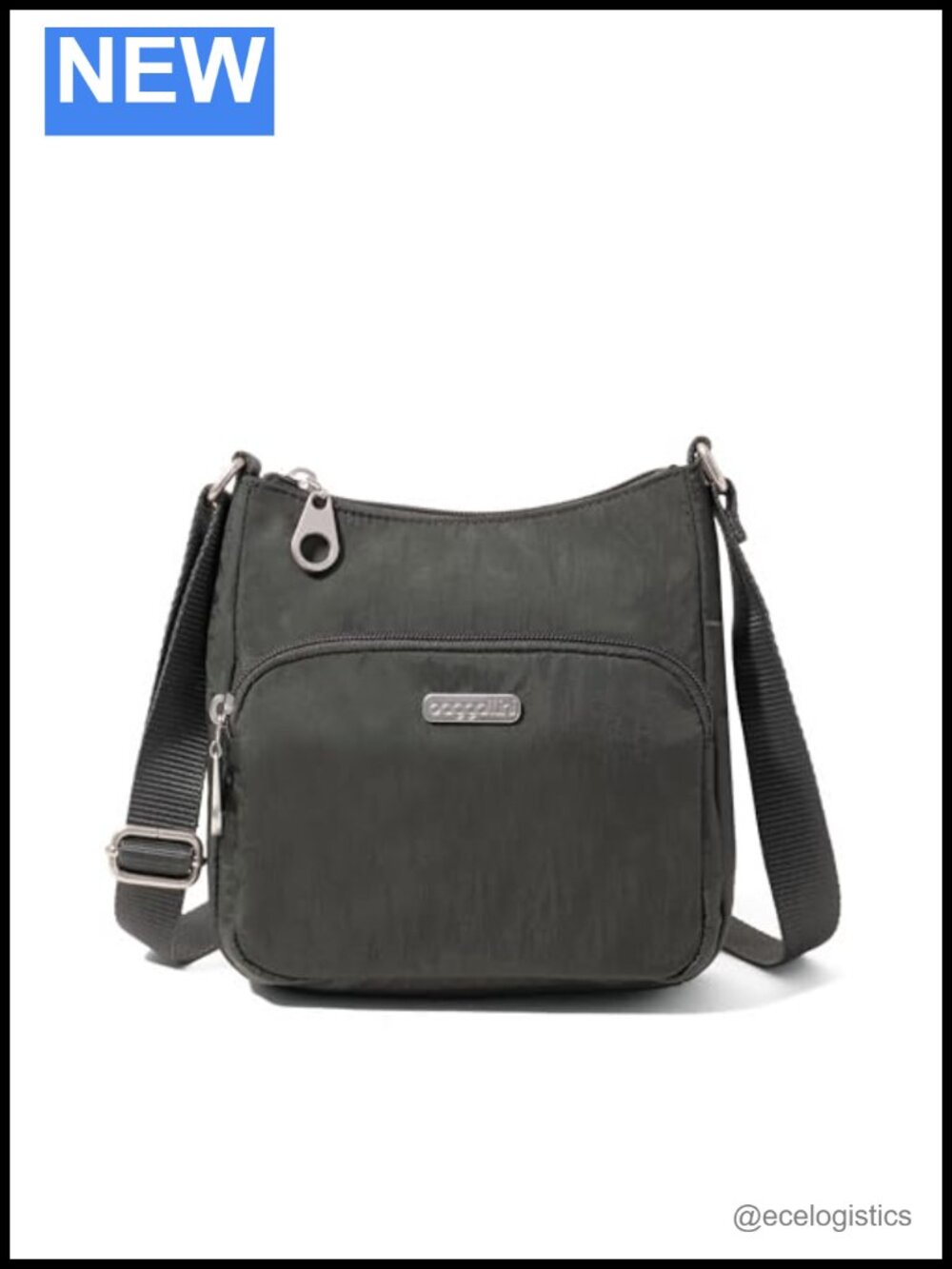 Baggallini Joey Bagg Lightweight Nylon Crossbody Travel Handbag